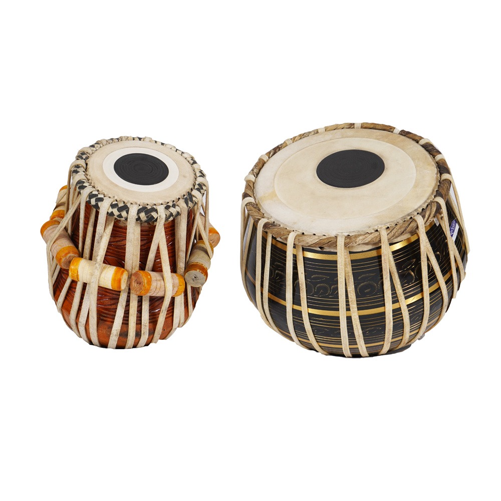 Buy Brass Tabla Set Black Online, Kalyani Musical Centre