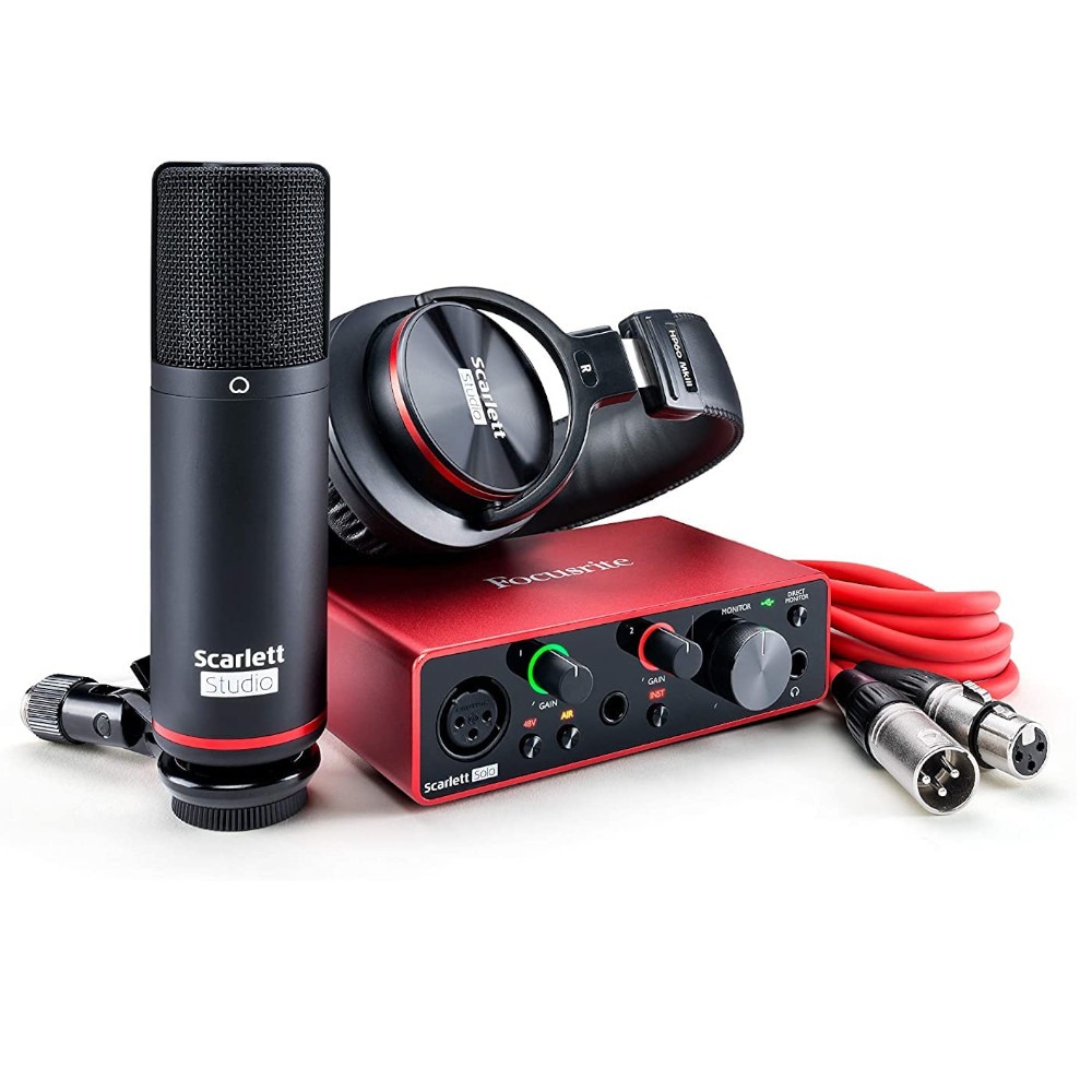 Hot Focusrite Scarlett Solo 3rd Gen Audio Interface Headphone